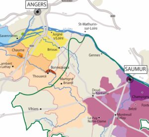 carte vins anjou saumur layon