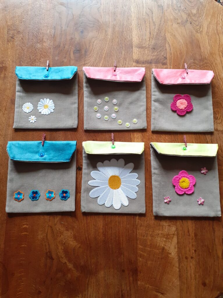 pochettes tissu artisanales
